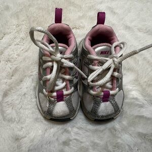 Nike Toddler Sneakers Size 3C Silver & Pink